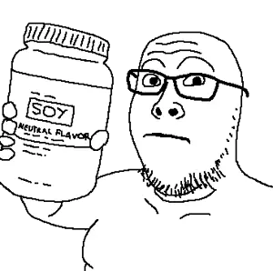 SoyBooru.com - 8717 - arm glasses holding_object jar open_mouth soy soyjak stubble variant_medsjak.png