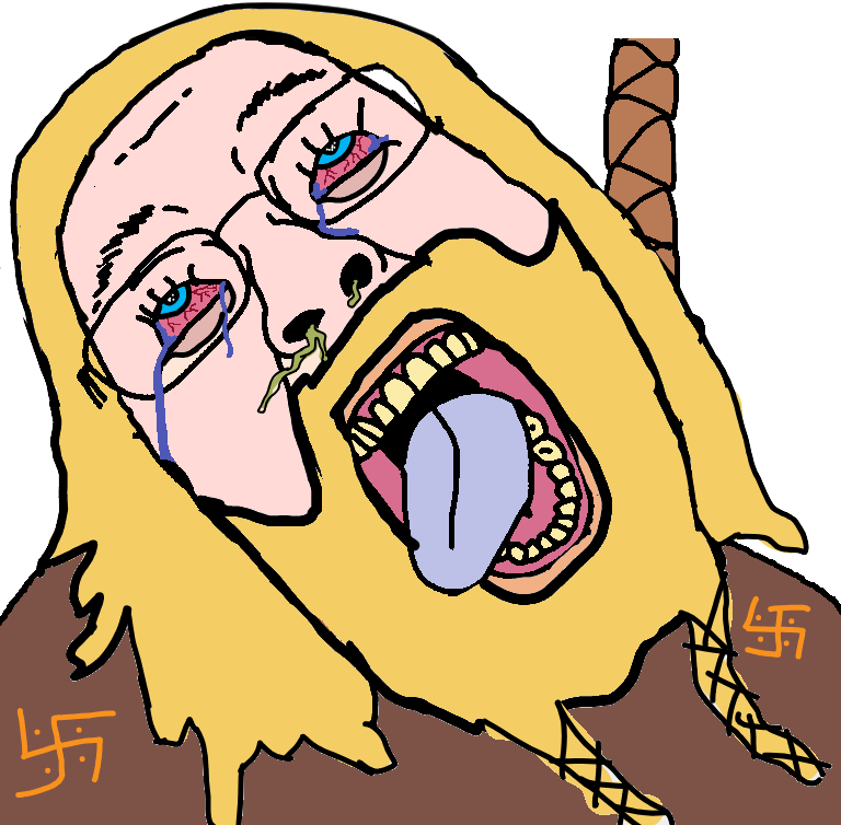 bernd, bernhardt, hanging troonjak, troonjak, aryan, a10 eyes, ack, beard, blonde hair, bloodshot eyes