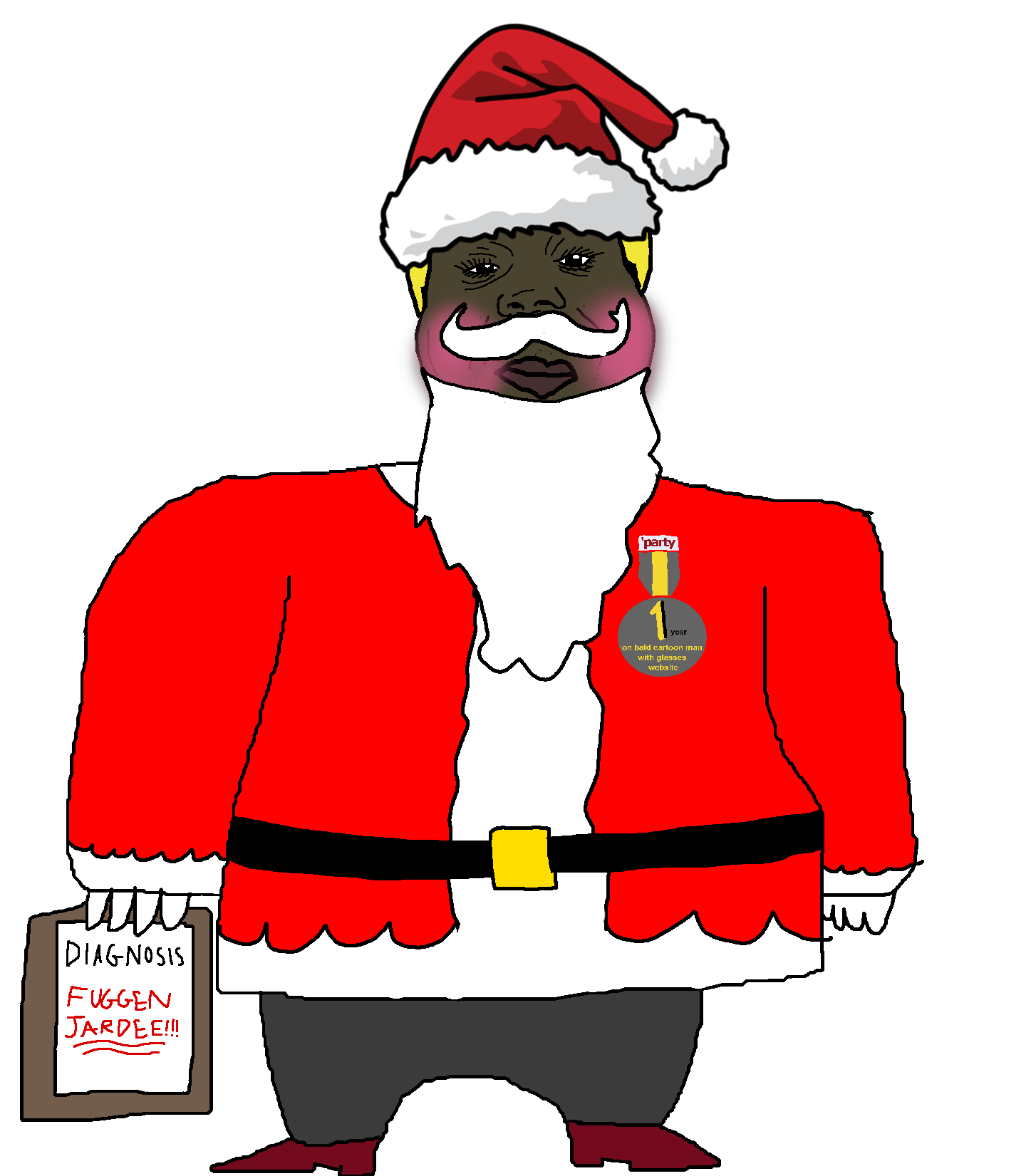 dr. soyberg, alicia, hunky twink sex machine, hunky twink sex machine, slopjak, award, badge, blush, brown skin, clipboard