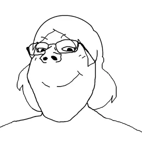 gapejak, female gapejak, femjak, foidjaks, clothes, eyelashes, female, femjak, glasses, hair