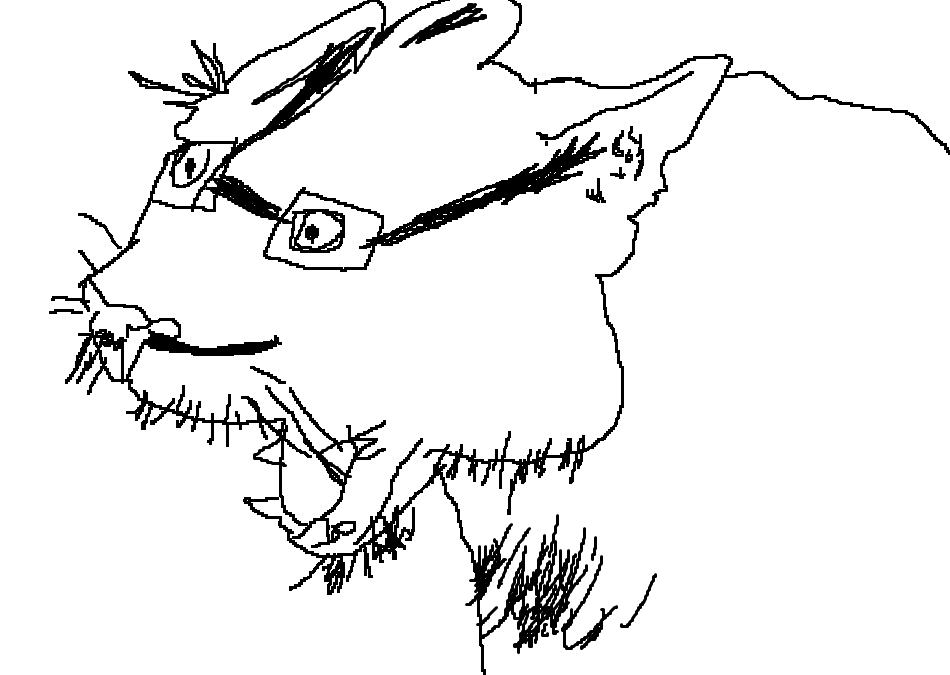 unknown, animaljaks, animal, cat, cat ears, cougar, ear, ears, facial hair, glasses
