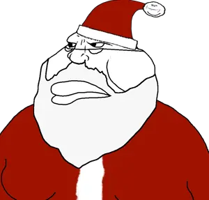 impish soyak ears, meximutt, impish ball, beard, big lips, fat, glasses, lips, santa, santa claus