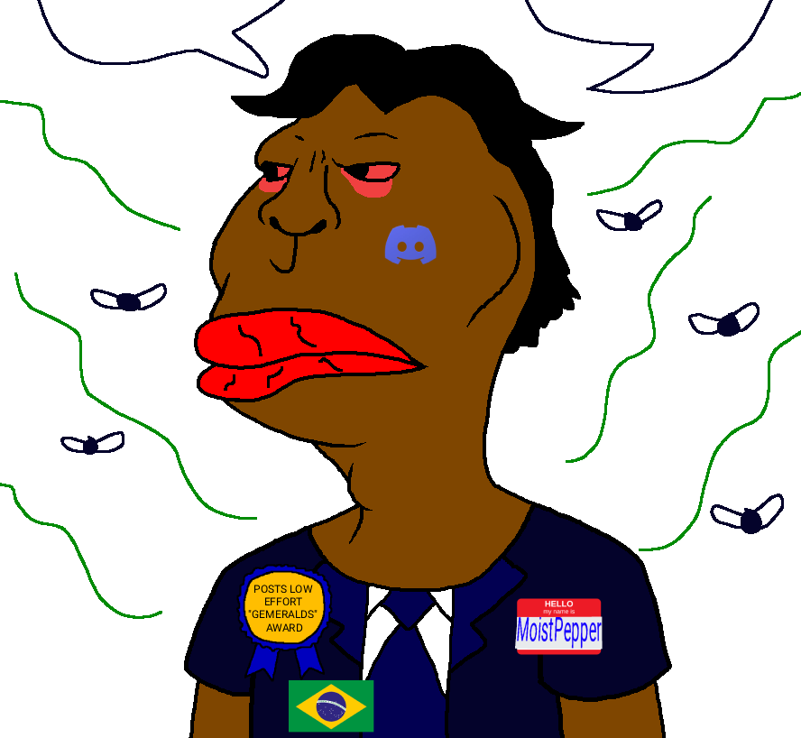 meximutt, brazilmutt, 2 speech bubbles, adams apple, animal, arm, award, big lips, big nose, black hair