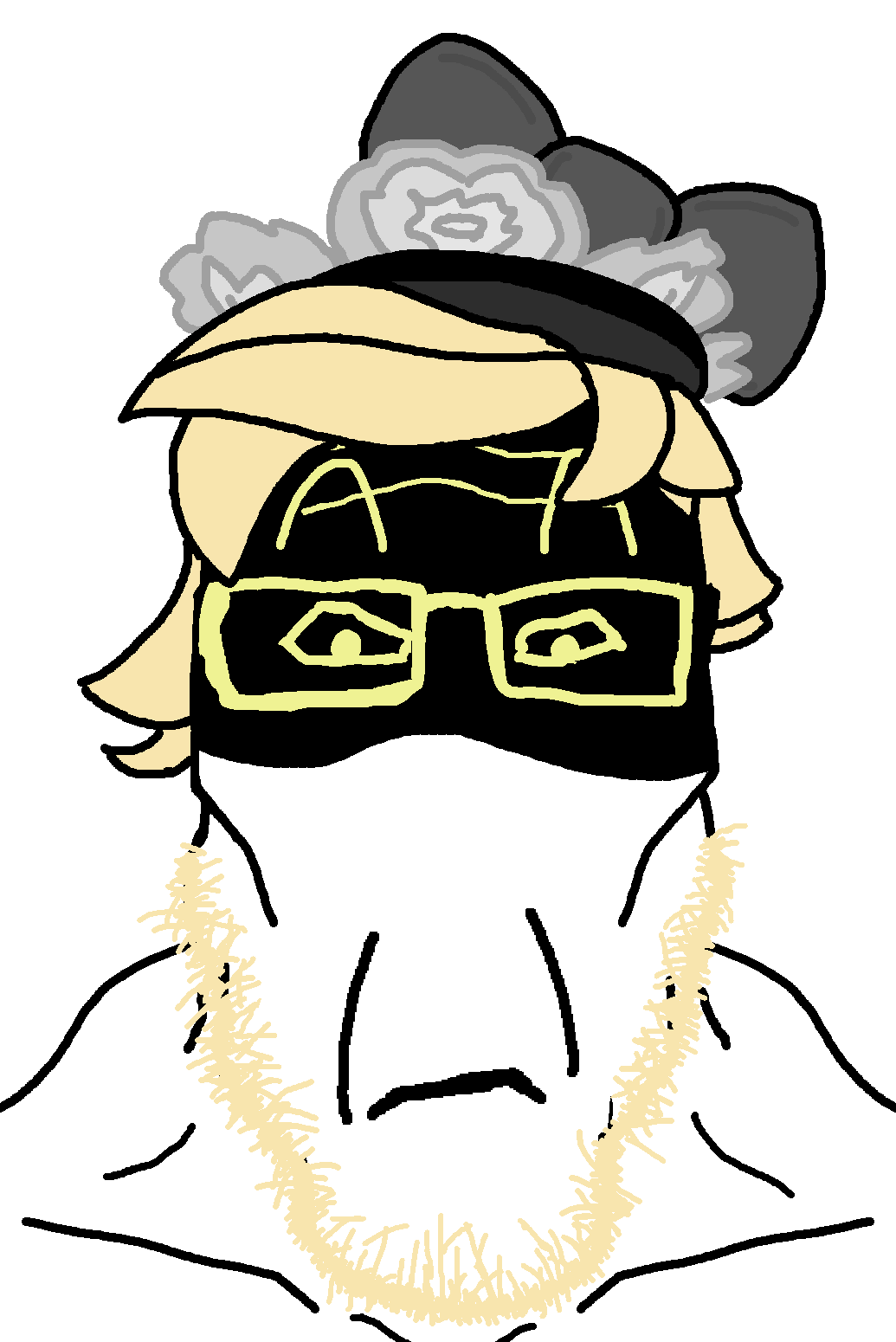 markiplier soyjak, aryaneutralplier, aryanplier, neutralplier, aryan, a10 eyes, blonde hair, bow, buff, cyn