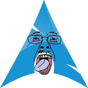 bernd, arch linux, beard, bloodshot eyes, crying, glasses, linux, mustache, open mouth, stubble