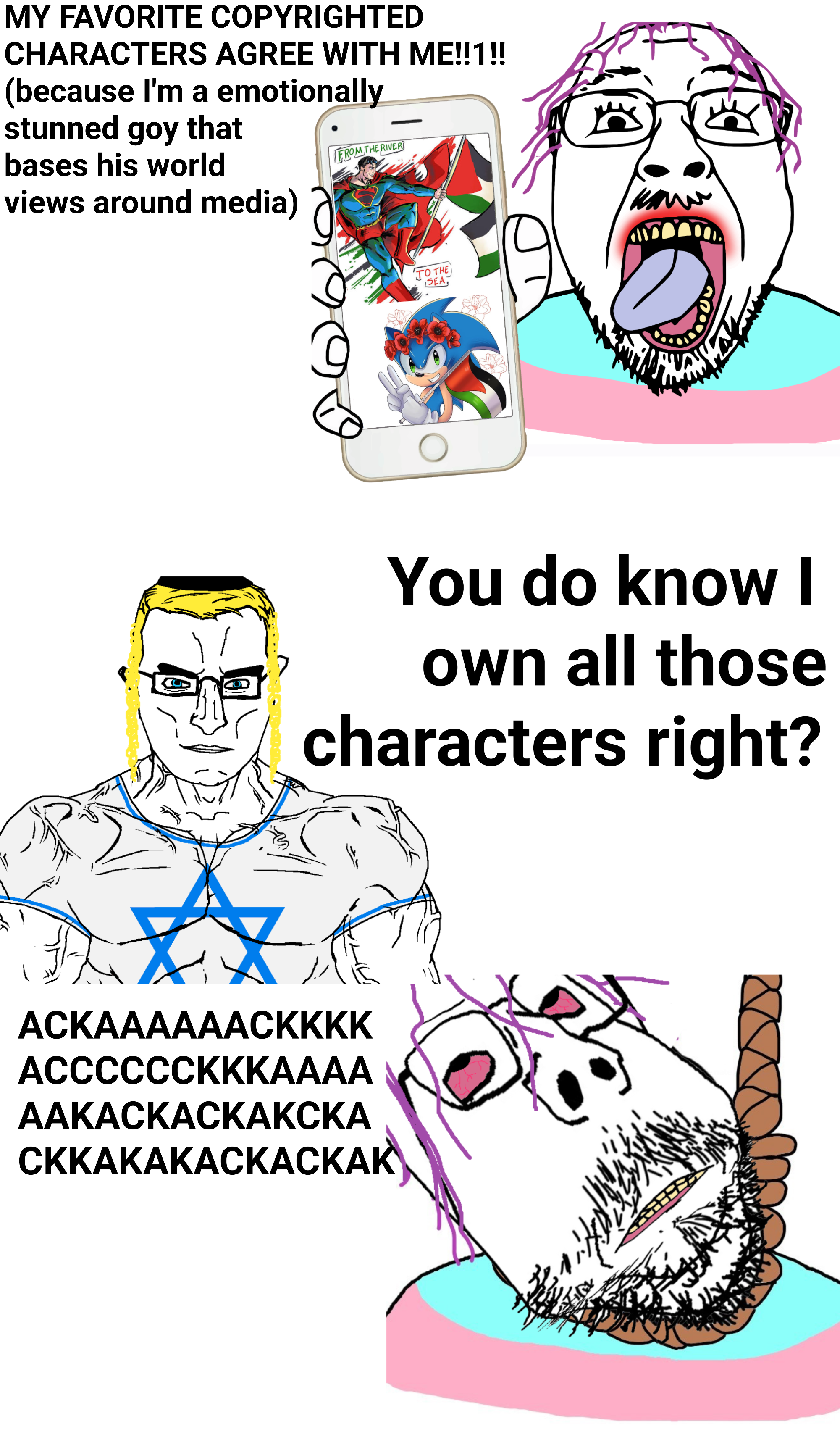 sonic the hedgehog, superman, bernd, chudjak, gapejak, chudjak front, hanging troonjak, muscular chud, scholar, troonjak