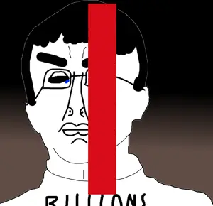 chudjak, its over, album cover, billions must, chud, crying, gradient, hirasawa susumu, its over (phrase), japan