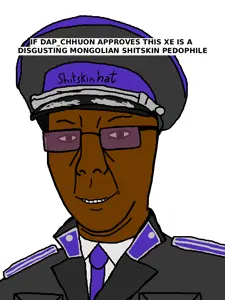 SoyBooru.com - 150801 - cap clothes dap_chhuon(user) epaulettes eyebrows glasses grey_skin hat hat_ornament looking_at_you meta_namefags military military_cap military_uniform necktie no_stubble nose remastered smile subvariant_chuzjak suit.jpg
