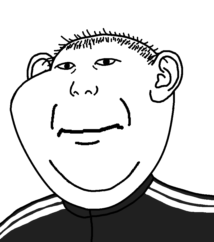 impish soyak ears, kuzjak, impish kuzjak ears, fusionjaks, impishjaks, kuzified soyjaks, black shirt, closed mouth, ear, hair