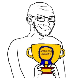 SoyBooru.com - 147659 - aliased arm bald closed_mouth ear eyebrows glasses hand holding_object looking_at_you nas_award nose remastered smile smug soyjak stubble subnas_trophy subvariant_soyak_(smug) subvariant_soyak_(smug)_2 .png