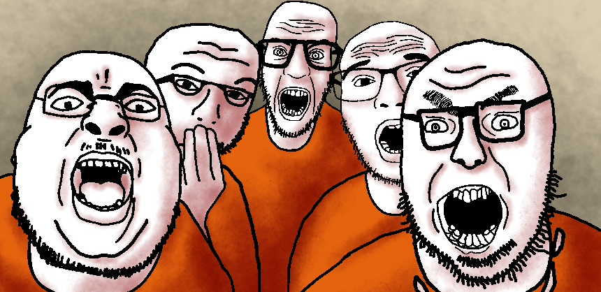 chugsjak, nerdjak, nulljak, roger jimmy piker, volcanojak, quintet, 5soyjaks, arm, clothes, crooked teeth