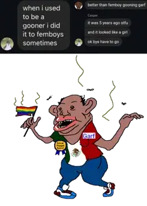 classic amerimutt, amerimutt, award, ear, femboy, full body, homosexual, lips, male, open mouth