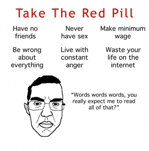 chudjak, patrick, ear, glasses, hair, redpill, soyjak, text