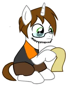 dan, soyak, unknown, natejak, animal, cute, drawfag, drawing, glasses, green eyes