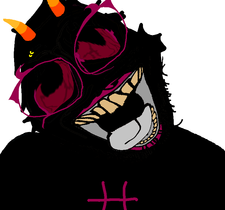 bernd, chudfaggot, ack, bloodshot eyes, fin, fins, glasses, hanging, horns, lipstick