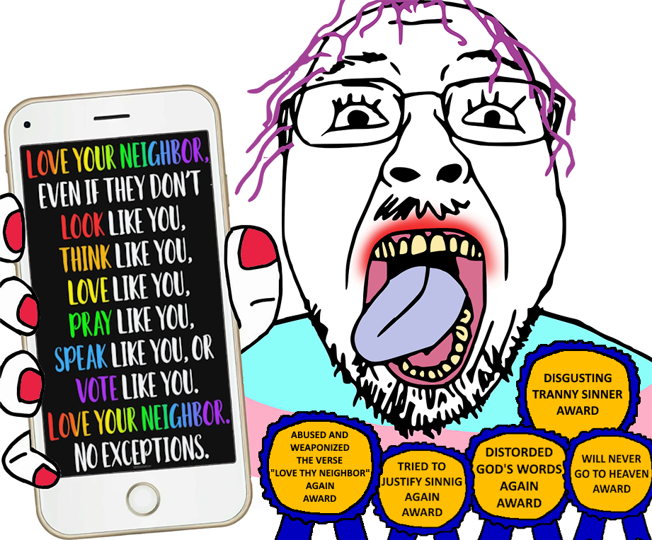 conservativewaluigi, bernd, troonjak, award, beard, bible, bible quote, bible verse, faggotry, glasses