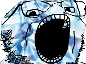 gapejak, distorted, gem, glasses, no nose, open mouth, soyjak, squished, stubble