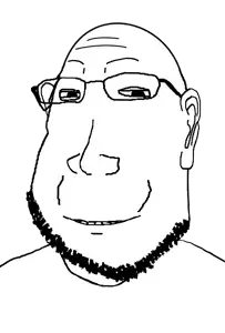 gapejak, masscholar, massjak, scholar, wholesome soyjak, fusionjaks, closed mouth, merge, teeth