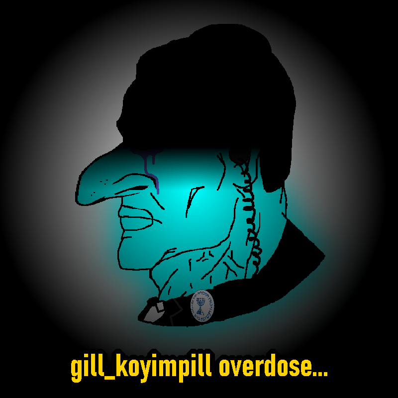 chudjak, perceptive chud, it's based and christpilled, big nose, buff, closed mouth, clothes, crying, cyan skin, darkness