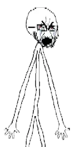 cryboy soyjak, stickboy, arm, beard, bloodshot eyes, crying, hands, soyboy, stick