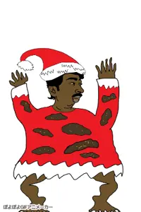 pajeetjak, animated, clothes, leg, poyopoyo, santa hat
