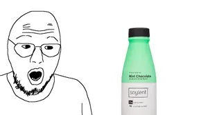 switchjak, unknown, drink, looking to the right, soy, soyboy, soylent