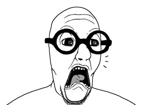 slatejak, soyak, doctos, doctos, bald, glasses, lips, open mouth, scared, screaming
