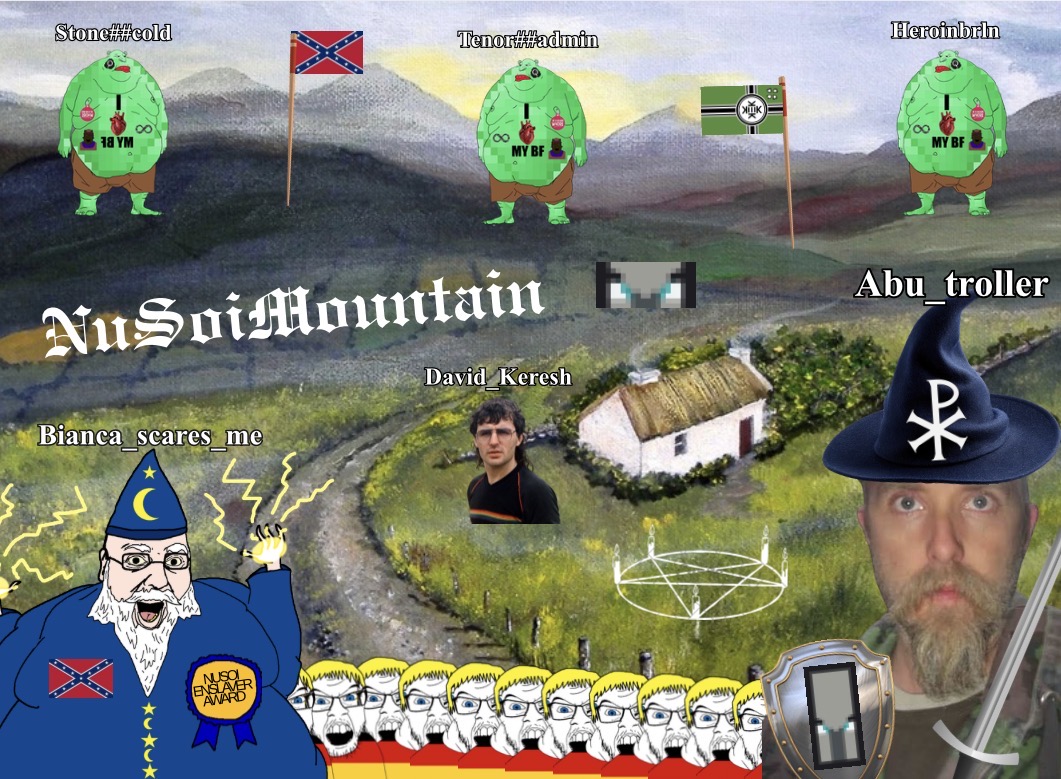 feraljak, meximutt, unknown, beast, endmutt, morbidmutt, blonde hair, blue eyes, celtic, fat