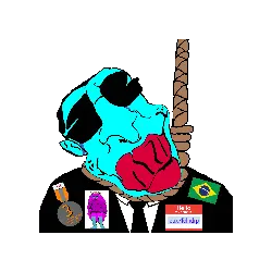 femquote, chudjak, jartycuck, patrick, 3dgifmaker, ack, animated, award, big lips, blue skin