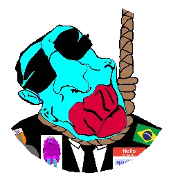 femquote, chudjak, jartycuck, patrick, 3dgifmaker, ack, animated, award, big lips, blue skin
