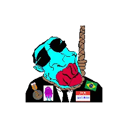 femquote, chudjak, jartycuck, patrick, 3dgifmaker, ack, animated, award, big lips, blue skin