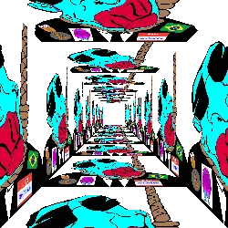 femquote, chudjak, jartycuck, patrick, 3dgifmaker, ack, animated, award, big lips, blue skin
