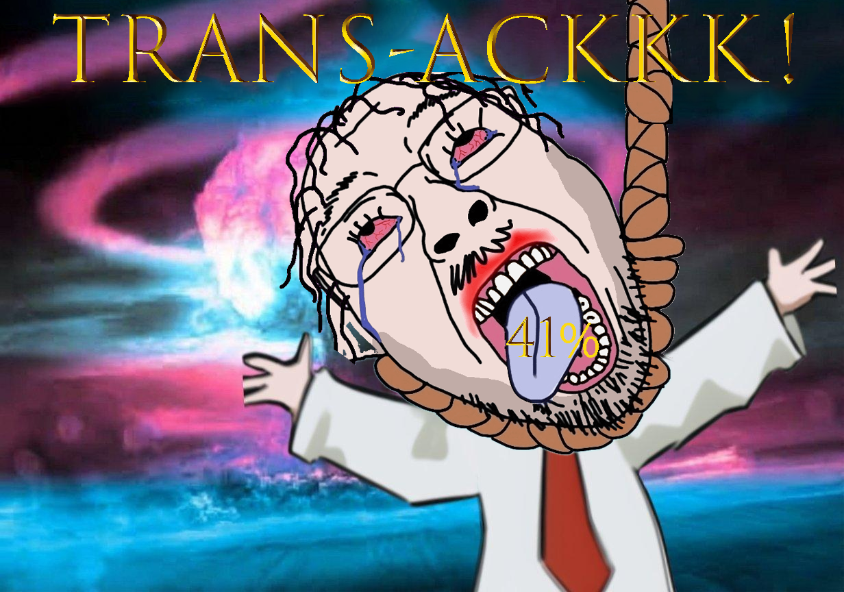 bernd, hanging troonjak, troonjak, 41, 41%, ack, bloodshot eyes, crying, gums, hair