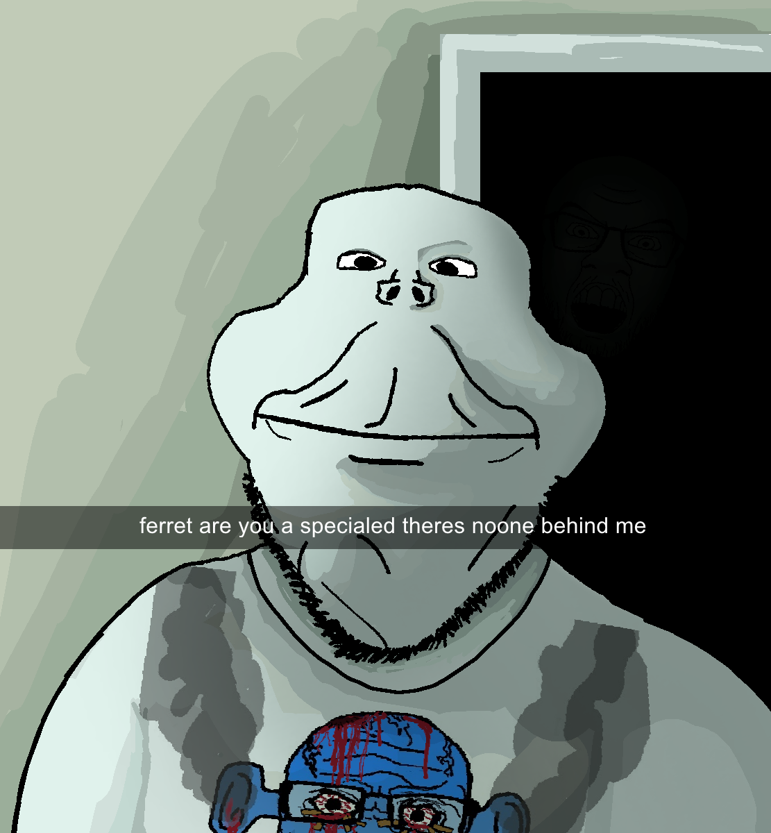 feraljak, gapejak, impish soyak ears, markiplier soyjak, feraljak front, gapejak front, henry, henry front, 3soyjaks, background