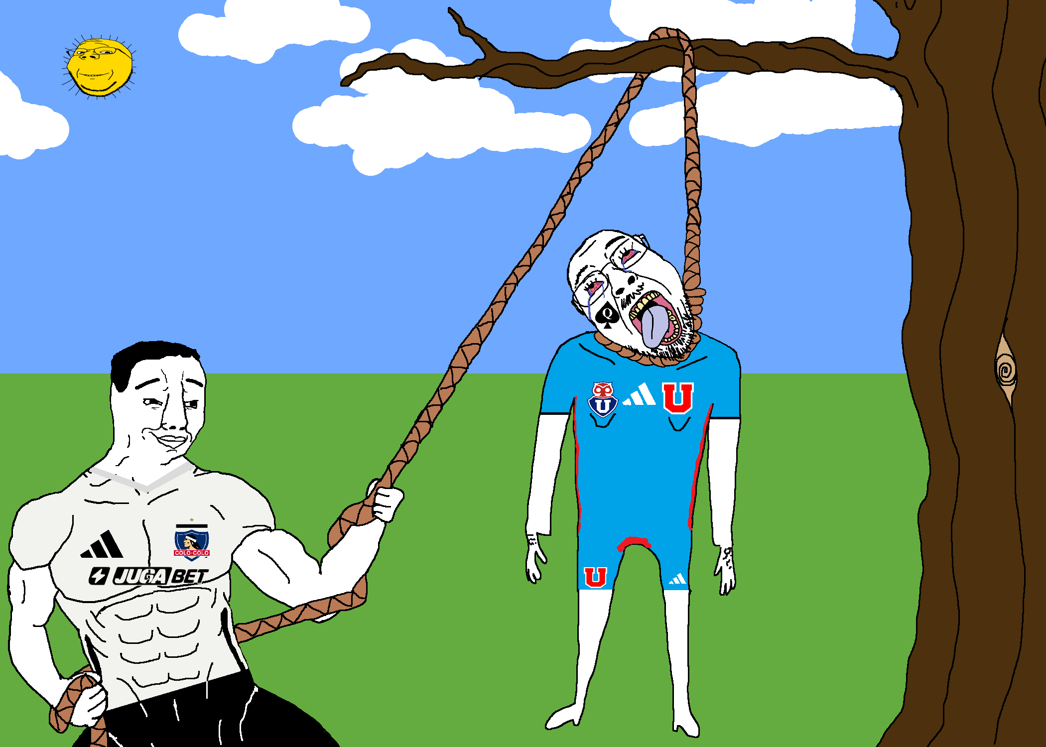 bernd, chudjak, gapejak, hanging troonjak, troonjak, wholesome soyjak, ack, bloodshot eyes, buff, chile