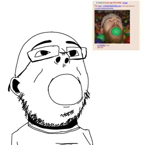 unknown, bald, ball, big head, clothes, ear, eyebrows, glasses, nose, open mouth