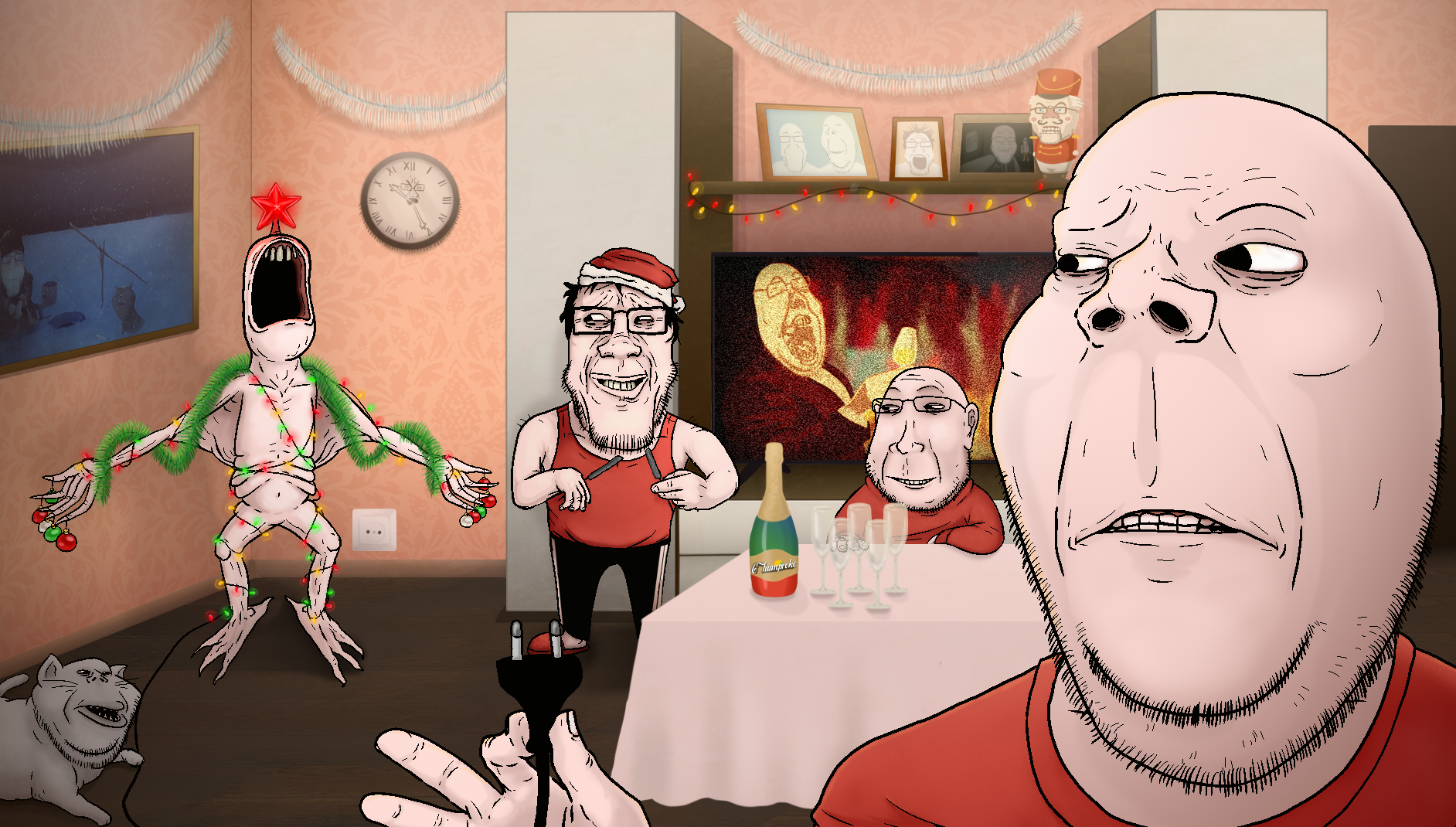 nvke, a24 slowburn soyjak, cobson, feraljak, gapejak, impish soyak ears, markiplier soyjak, soyak, fingerboy, impish amerimutt