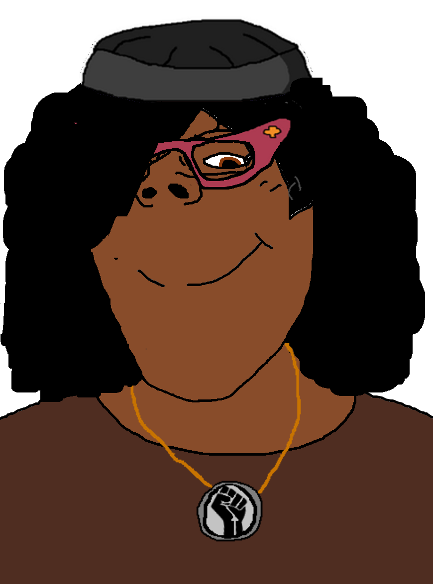 soyniqua, soytan, gapejak, female gapejak, femjak, afro, black lives matter, black skin, dogtag, emerald's goonfuel