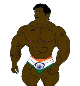 SoyBooru.com - 154994 - aryan aryan_beast blond blue_eyes buff flag_india indian jeet muscles pajeet standing subvariant_pajeetaryan trend_aryan variant_pajeetjak (1).png