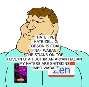 SoyBooru.com - 155303 - ear eyes hair hello_my_name_is_(sticker) mouth name namefag nose orange_eyes subvariant_mexiaryan variant_meximutt zen_(user) (1).png