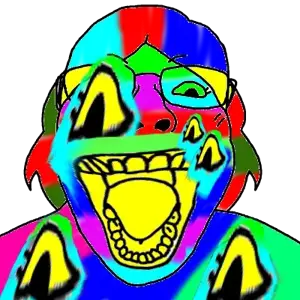 bernd, gapejak, bridget, chudfaggot, female gapejak, femjak, autism, color, colorful, distorted
