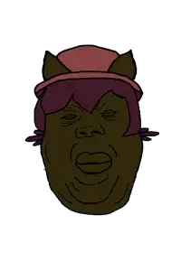 alicia, slopjak, cat ears, closed eyes, closed mouth, clothes, ear, ears, hat, head