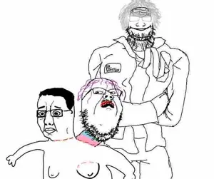 chudjak, dr. soystein, 3soyjaks, arm, clothes, doctor, glasses, gray hair, hair, hands