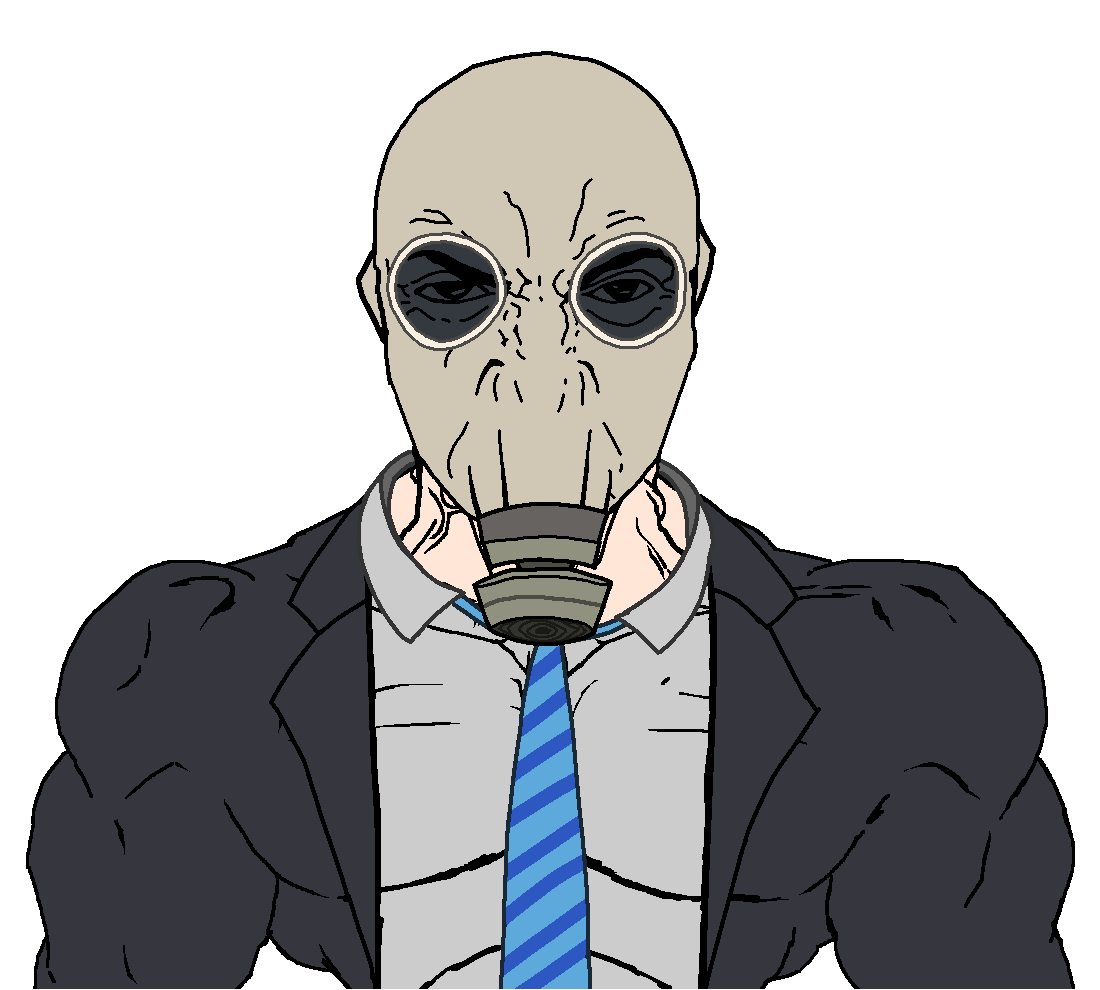 chudjak, markiplier soyjak, chudjak front, muscular chud, science lover, punisher face, angry, buff, closed mouth, costume