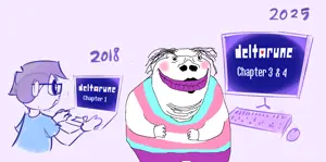 megalotroon, computer, fat, game, kid, tranny, video game, deltarune
