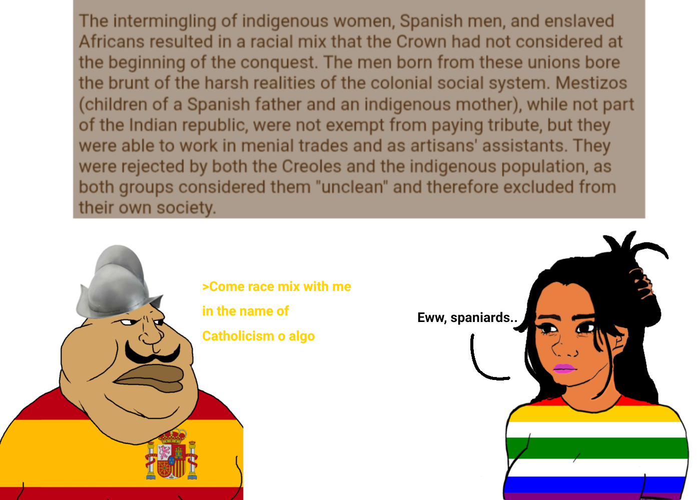 wojak, meximutt, bolivia, book, brown skin, female, girl, greentext, indigenous, native