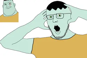 SoyBooru.com - 155130 - arm bald gaping_mouth glasses horror lips open_mouth shocked shoulder soyjak stubble stupid surprised teeth template variant_wendijak wendigoon wide_eyes youtube.jpg