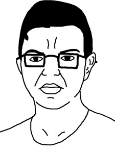 chudjak, wutizchud, ear, glasses, hair, white shirt, white skin, wutizgoinevry