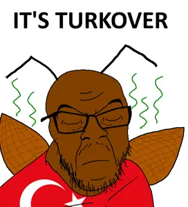 feraljak, its over, animal, antenna, brown skin, bug, closed eyes, closed mouth, cockroach, glasses