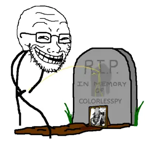 trollface, soyak, glasses, gravestone, pee, smile, smug, soyjak, stubble, colorlesspy